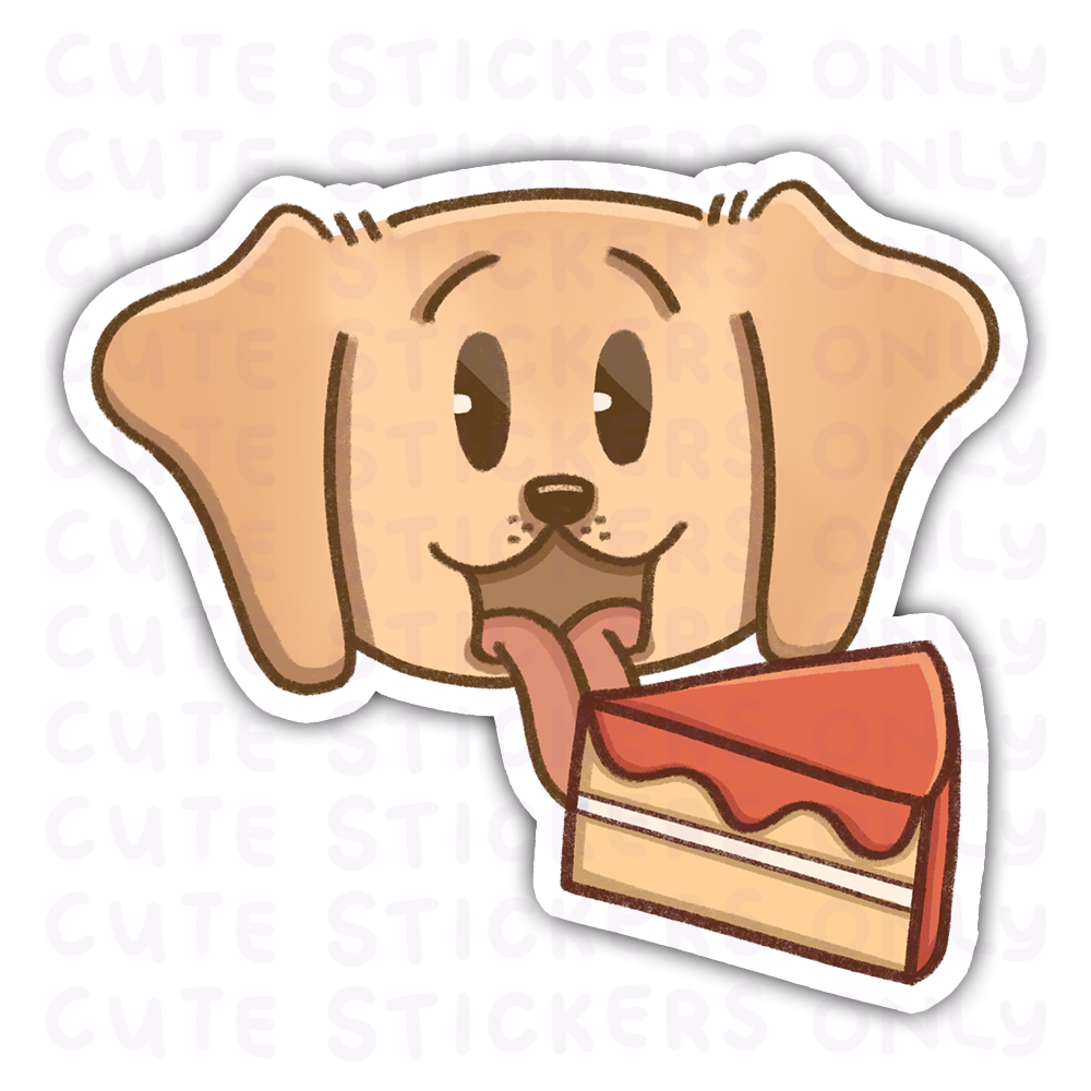 Birthday - Joey and Cake Die Cut Stickers