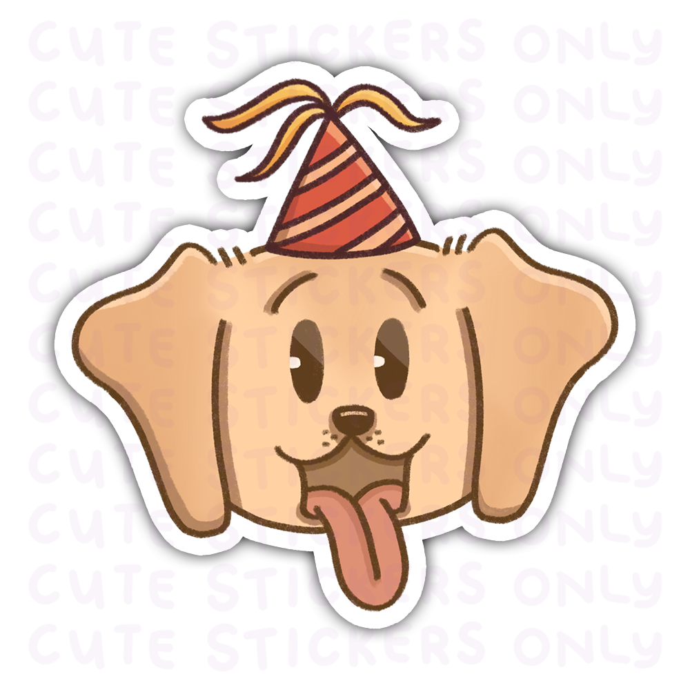 Birthday - Joey and Cake Die Cut Stickers