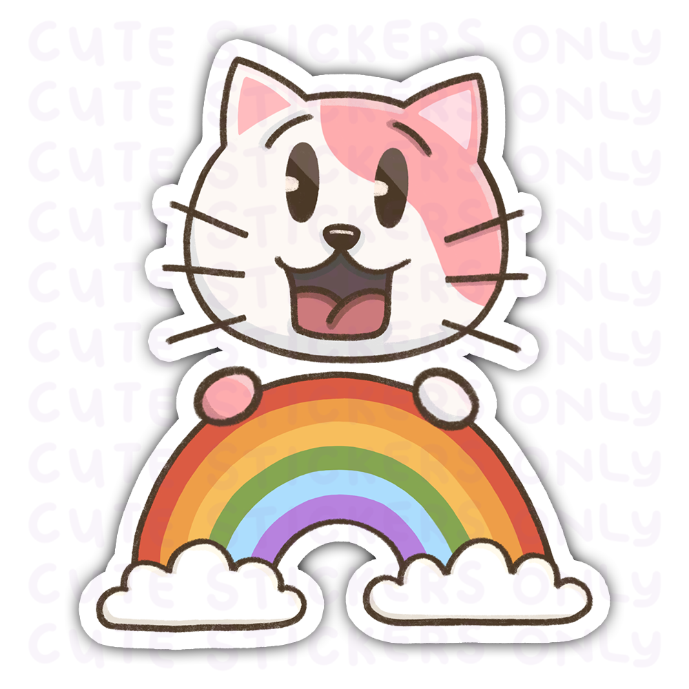 Rainbow - Joey and Cake Die Cut Stickers