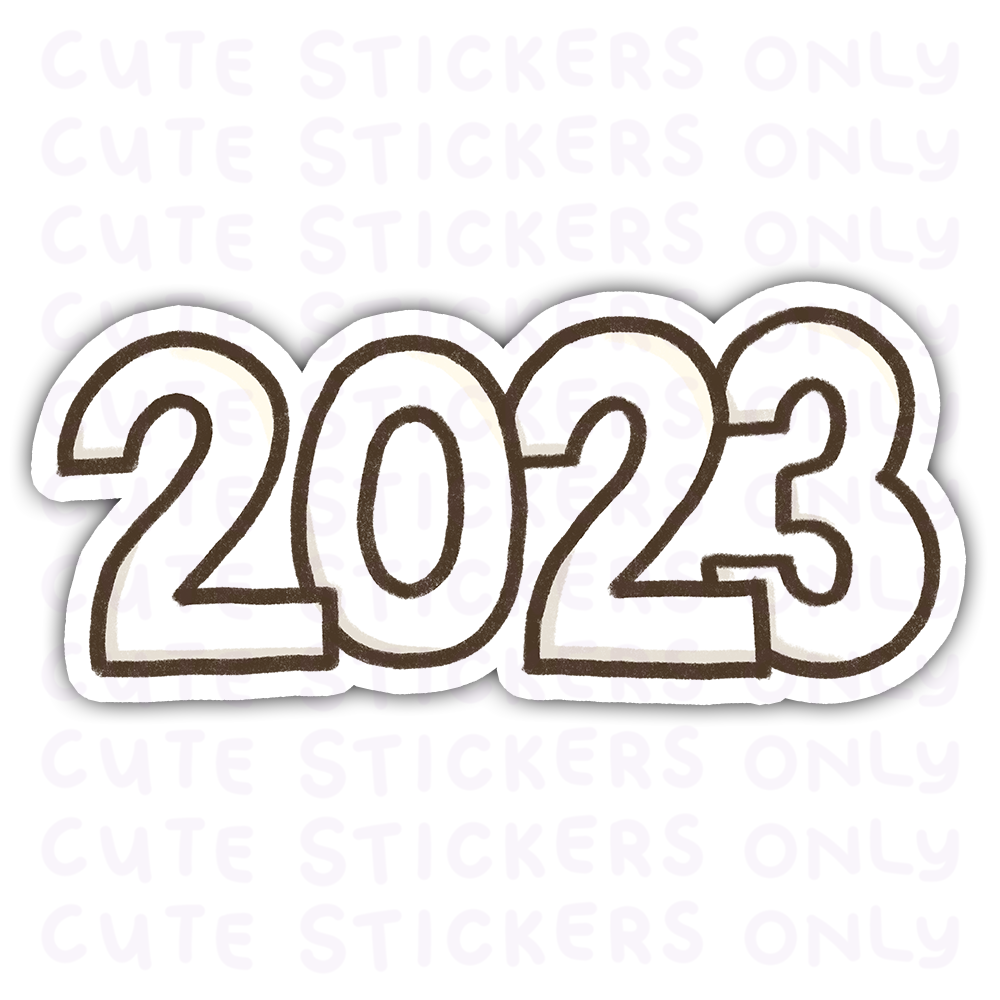 New Year 2023 - Joey the Goldie Die Cut Stickers