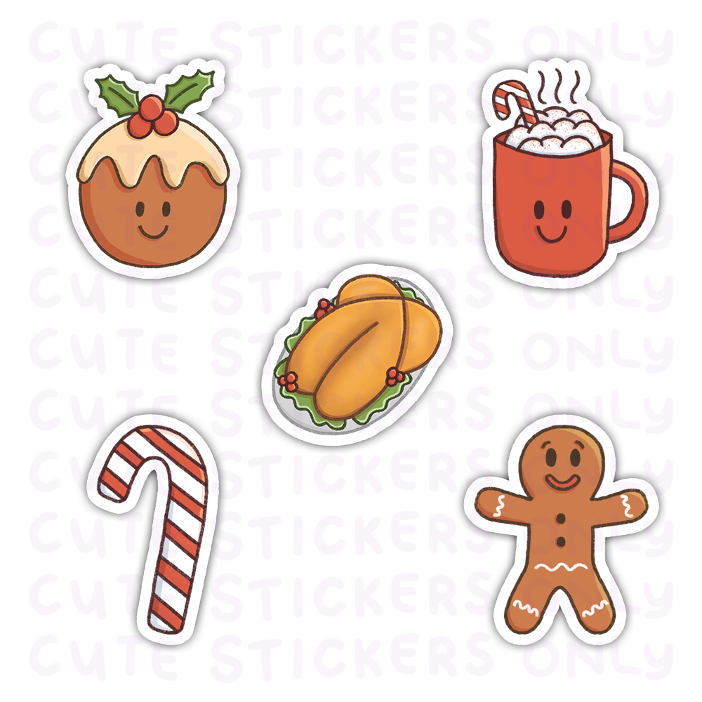 Festive Treats Die Cut Stickers