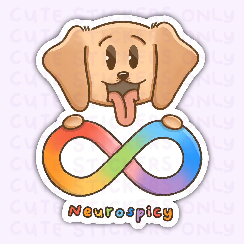 Rainbow Infinity (Neurodivergent, Neurodifferent, Neurospicy) - Joey and Cake Die Cut Stickers