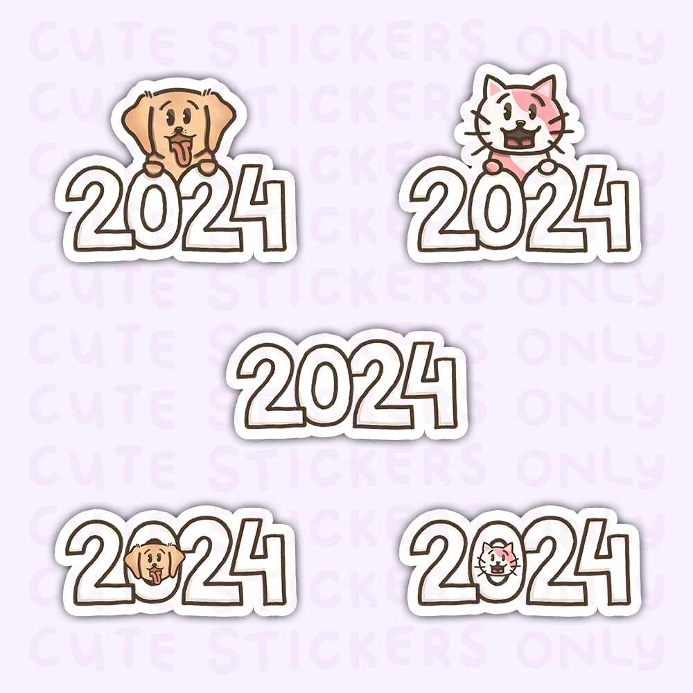 2024 - Joey and Cake Die Cut Stickers
