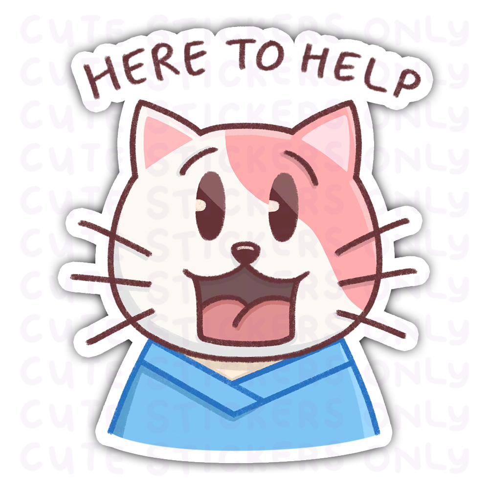 Carer - Joey and Cake Die Cut Stickers