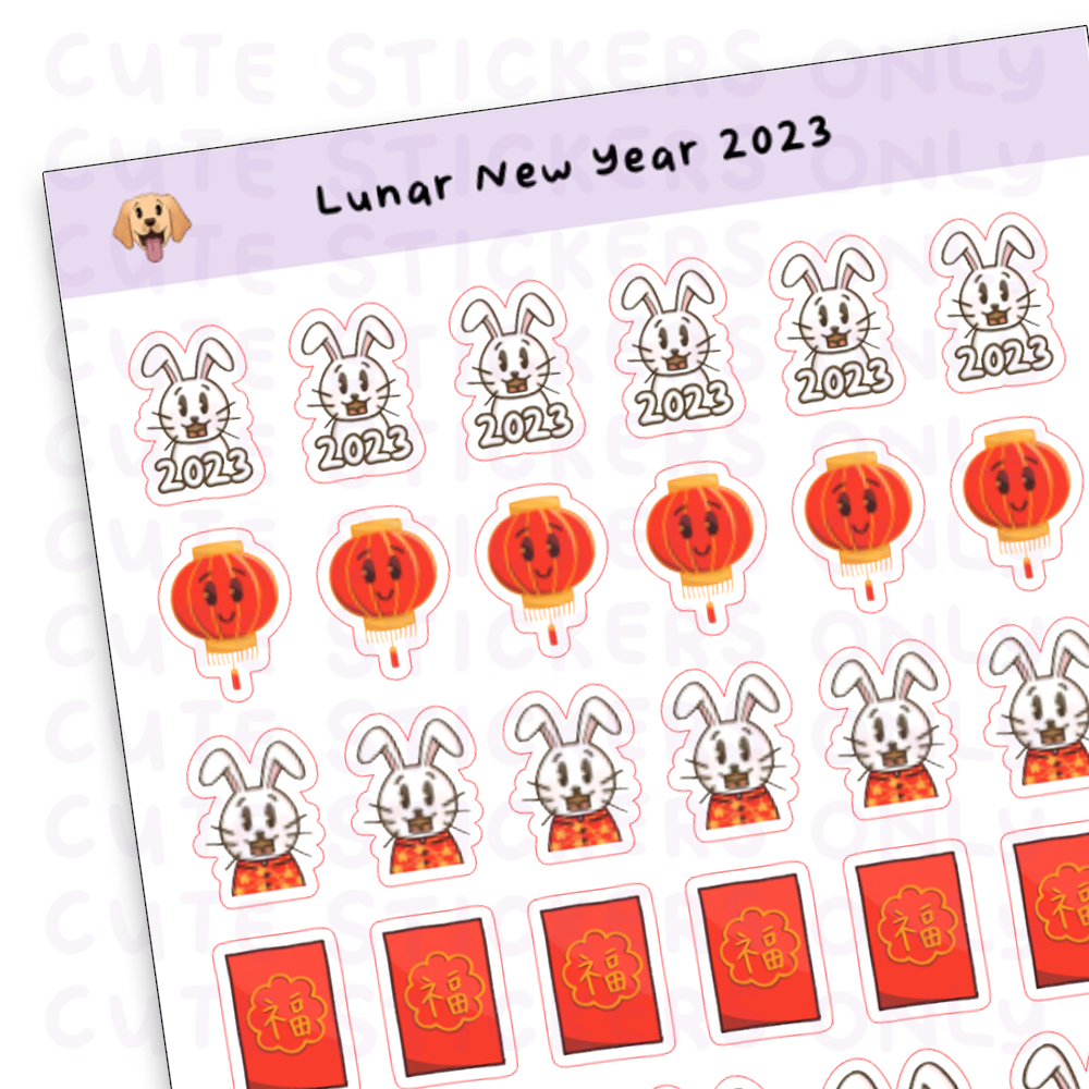 Lunar New Year 2023 Sticker Sheet