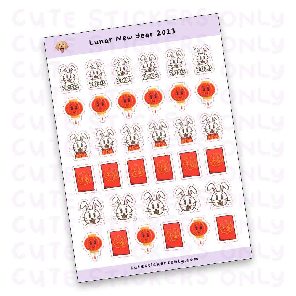 Lunar New Year 2023 Sticker Sheet