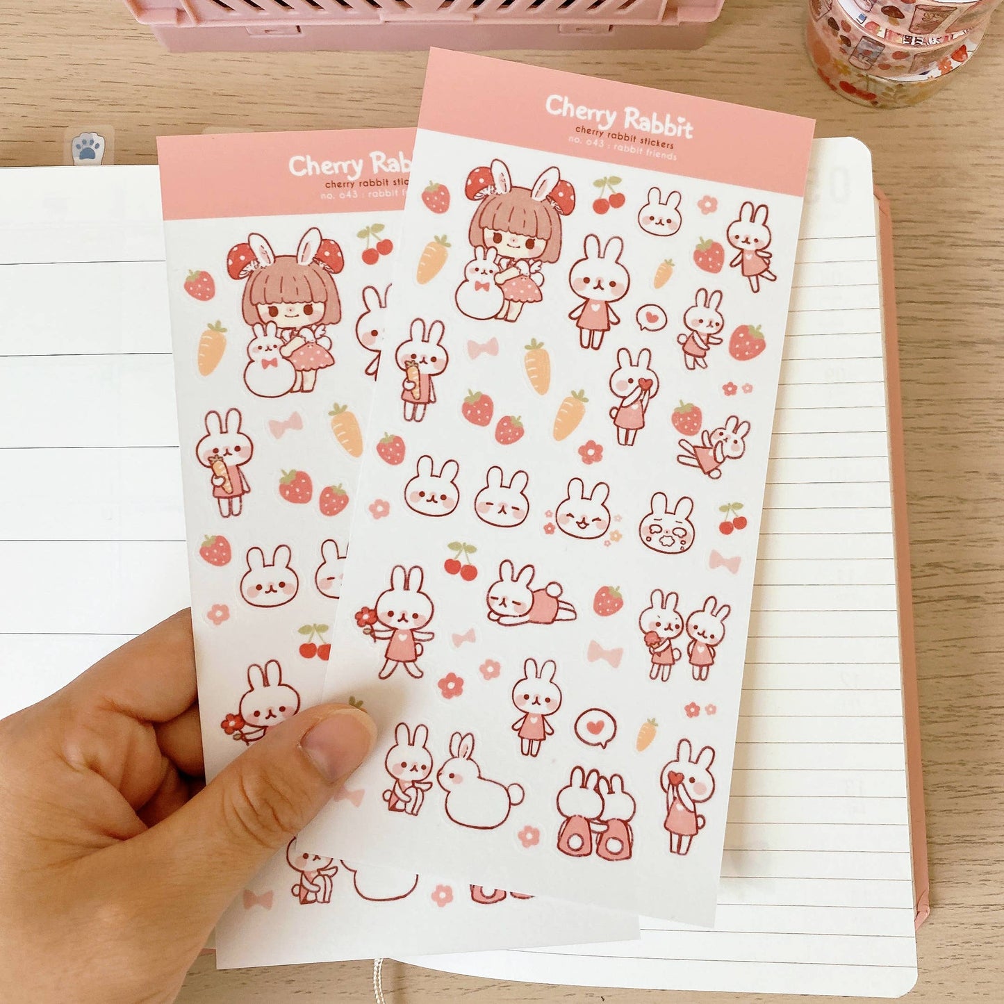 Rabbit Friends Sticker Sheet