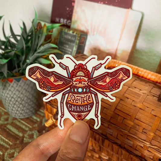 Be the Change - Large Waterproof Sticker