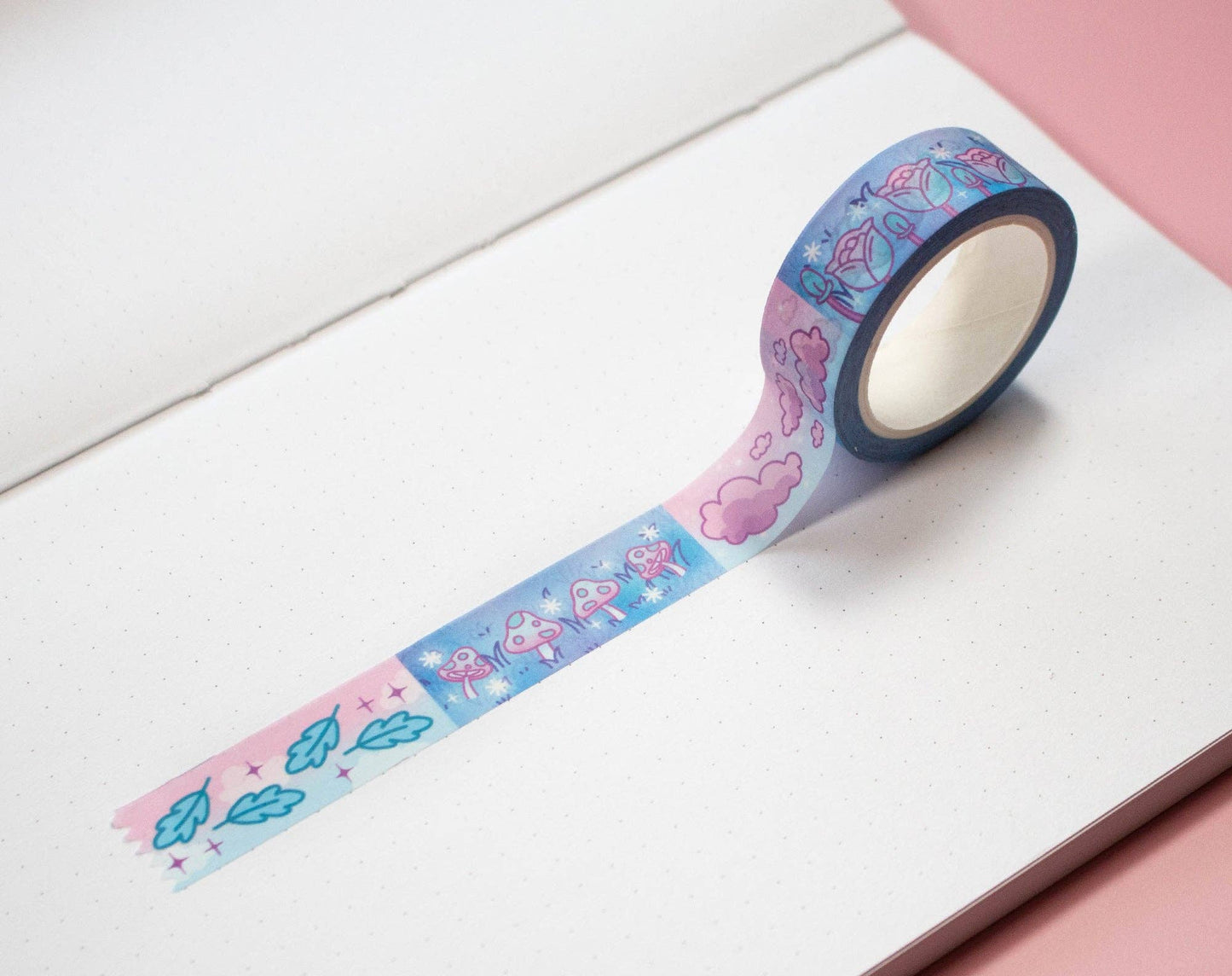 Winter Mushroom Cottagecore Washi Tape