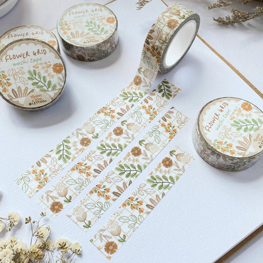 Flower Grid - Washi Tape