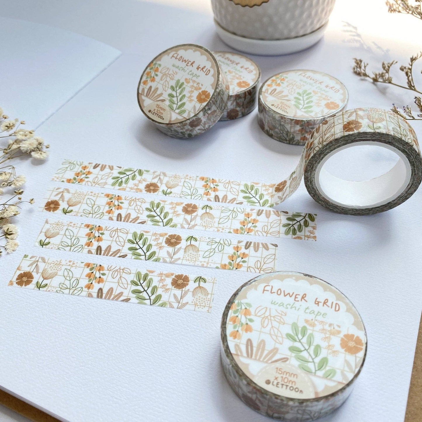 Flower Grid - Washi Tape