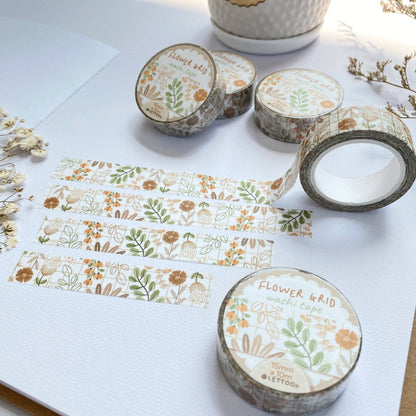 Flower Grid - Washi Tape