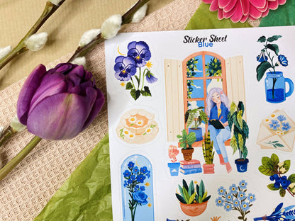 Blue Spring - Sticker Sheet