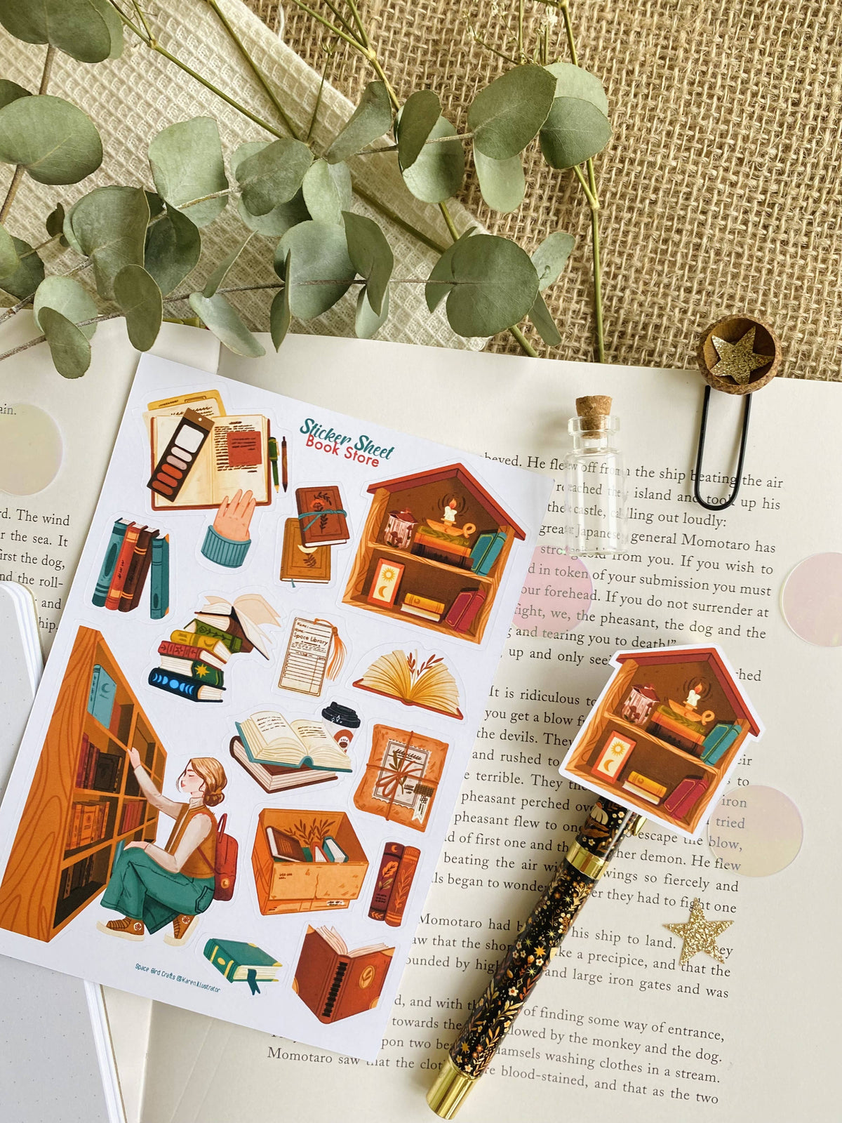 Book Store - Sticker Sheet