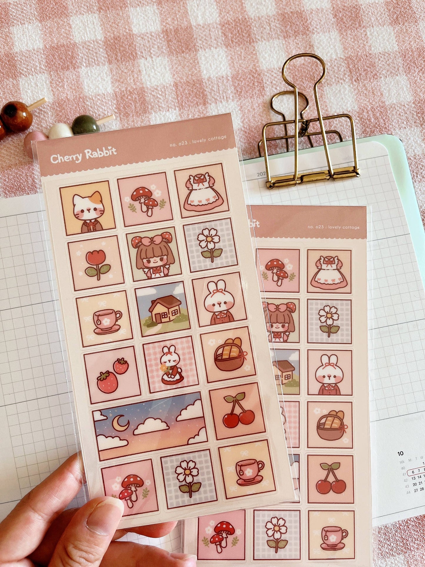 Lovely Cottage Sticker Sheet