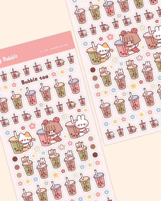 Bubble Tea Time Sticker Sheet