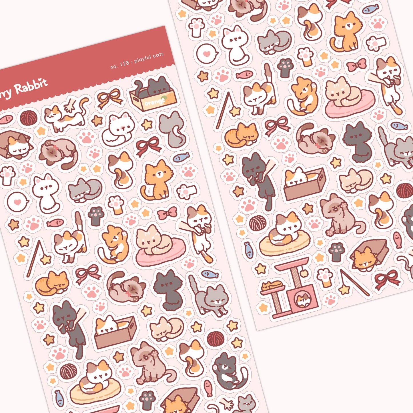 Playful Cats Sticker Sheet
