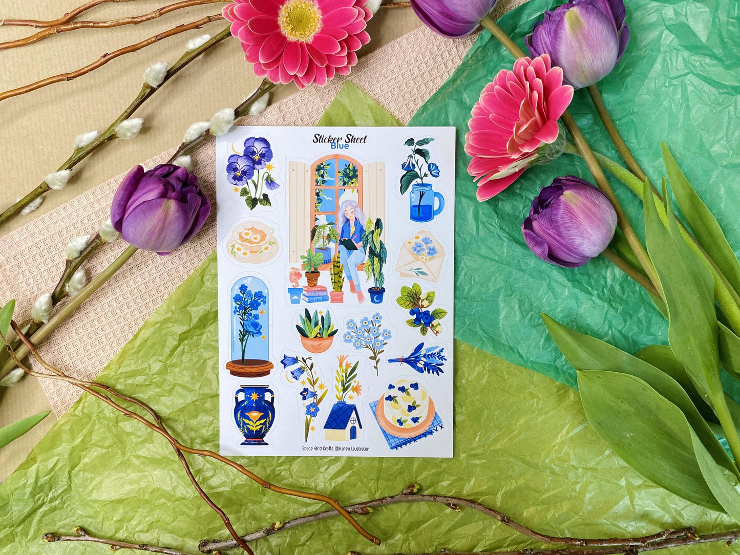 Blue Spring - Sticker Sheet