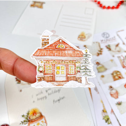 Magical Cozy Winter - Sticker Sheet Set of 5 + Postcard