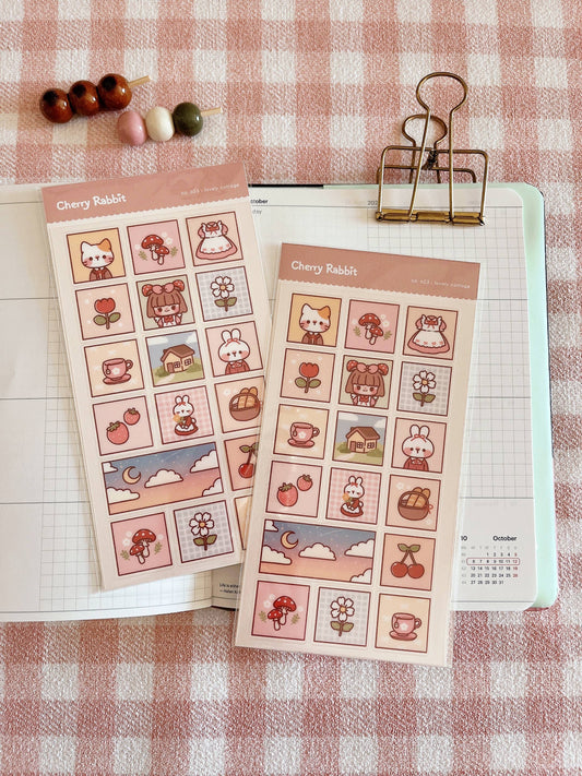 Lovely Cottage Sticker Sheet