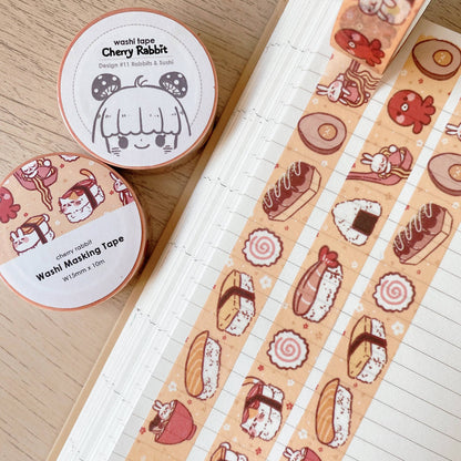 Sushi & Rabbits Washi Tape