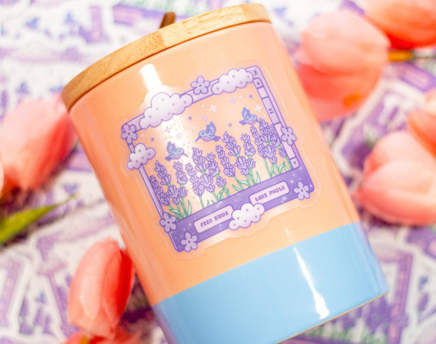 Lavender Dreams Clear Sticker