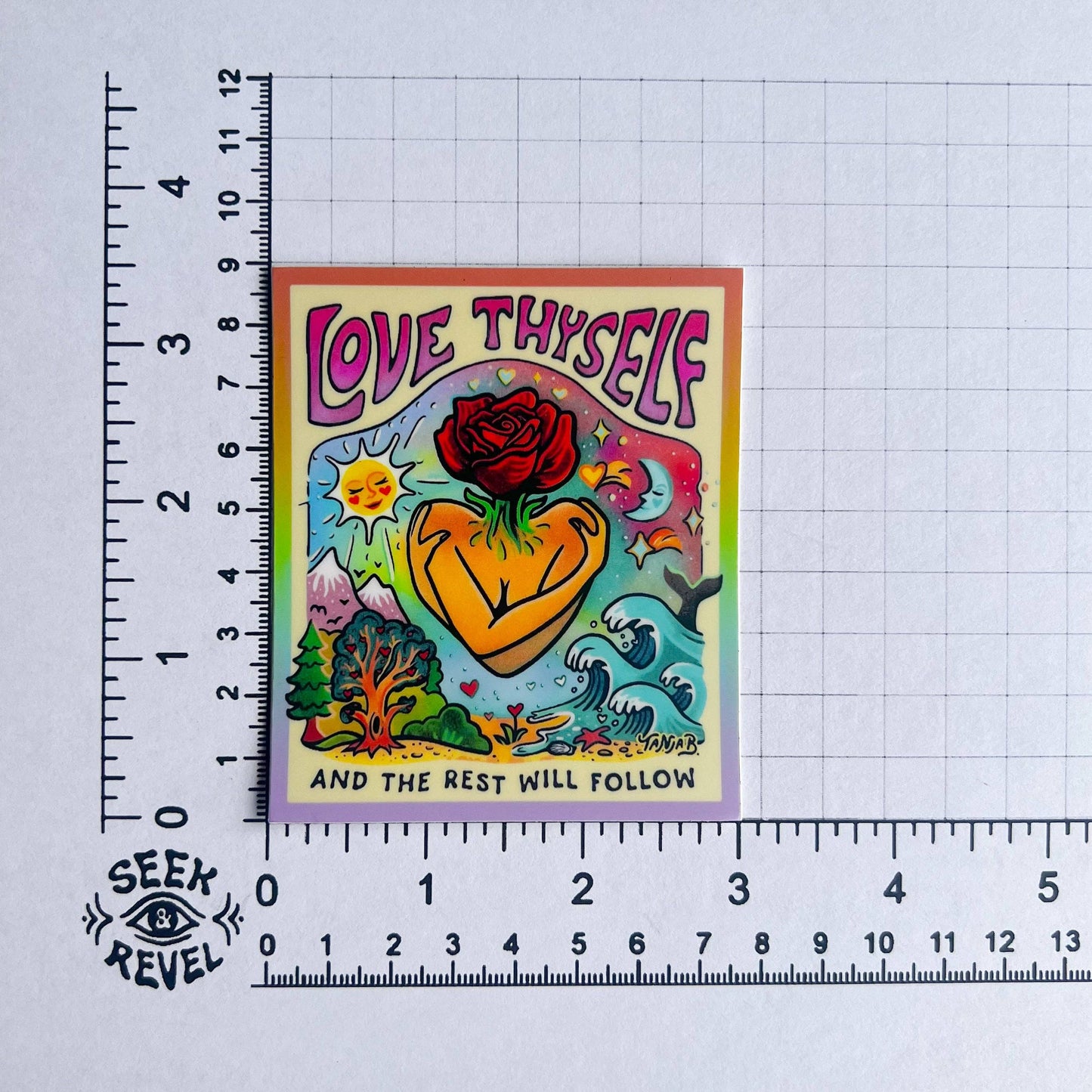 Love Thyself - Large Waterproof Sticker