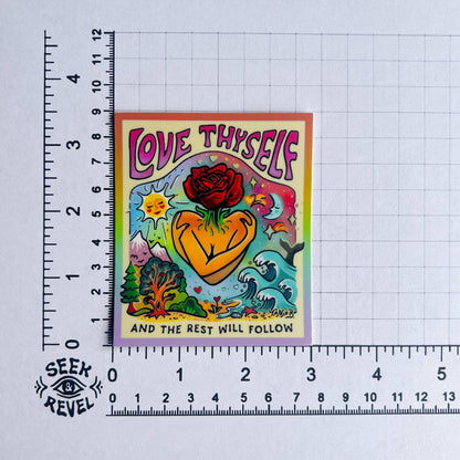Love Thyself - Large Waterproof Sticker