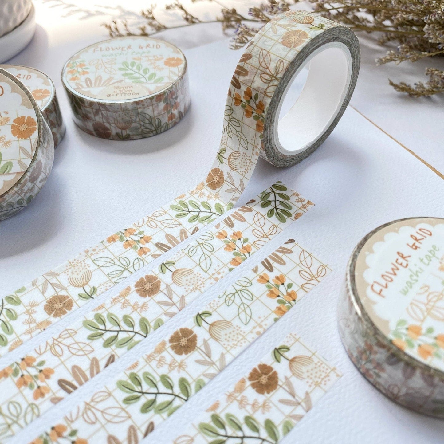 Flower Grid - Washi Tape