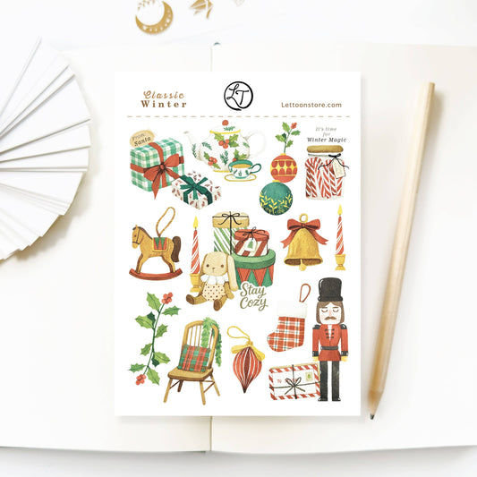 Classic Winter - Sticker Sheet