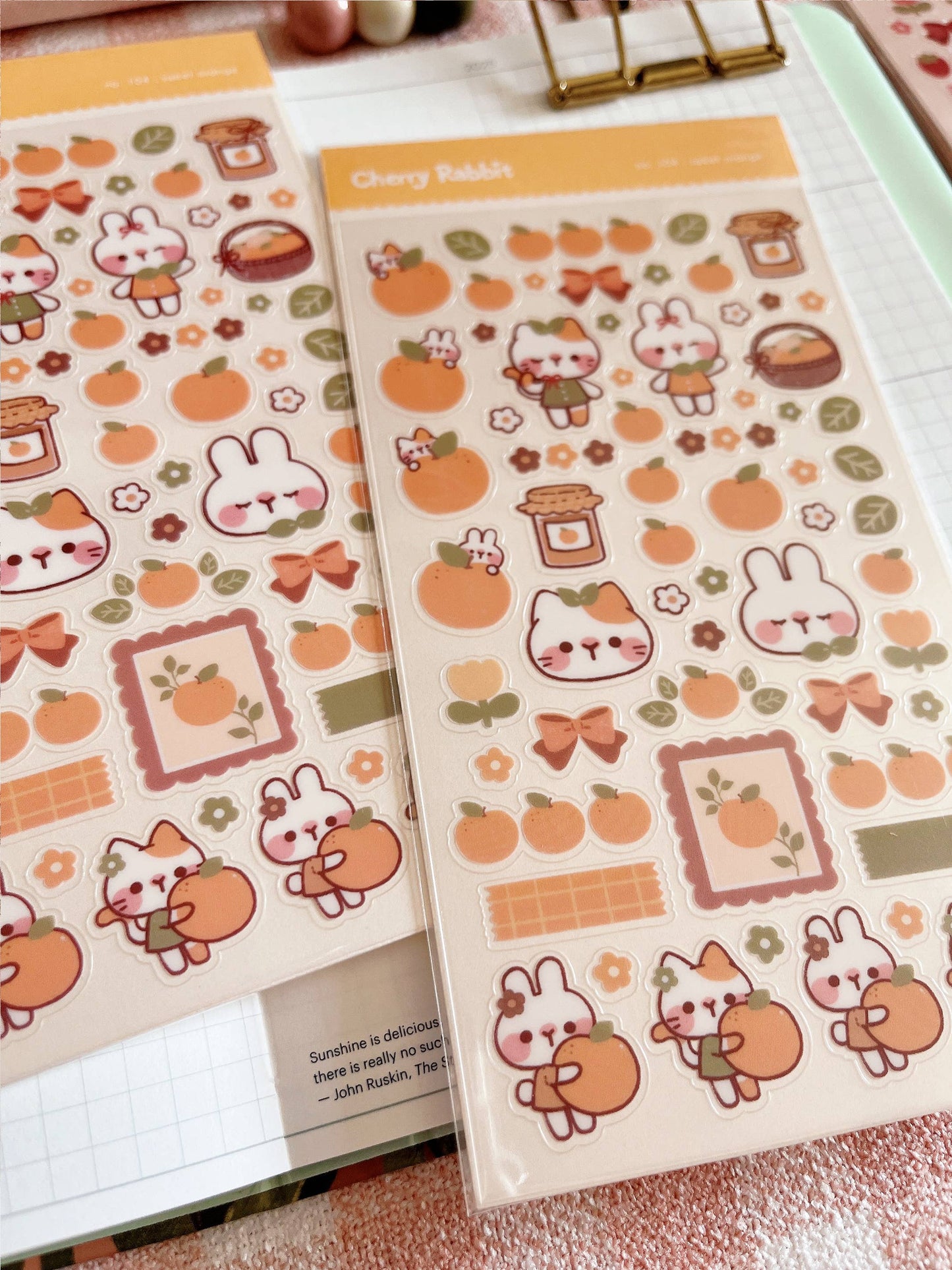 Sweet Orange Sticker Sheet