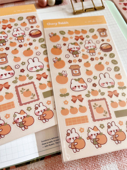 Sweet Orange Sticker Sheet