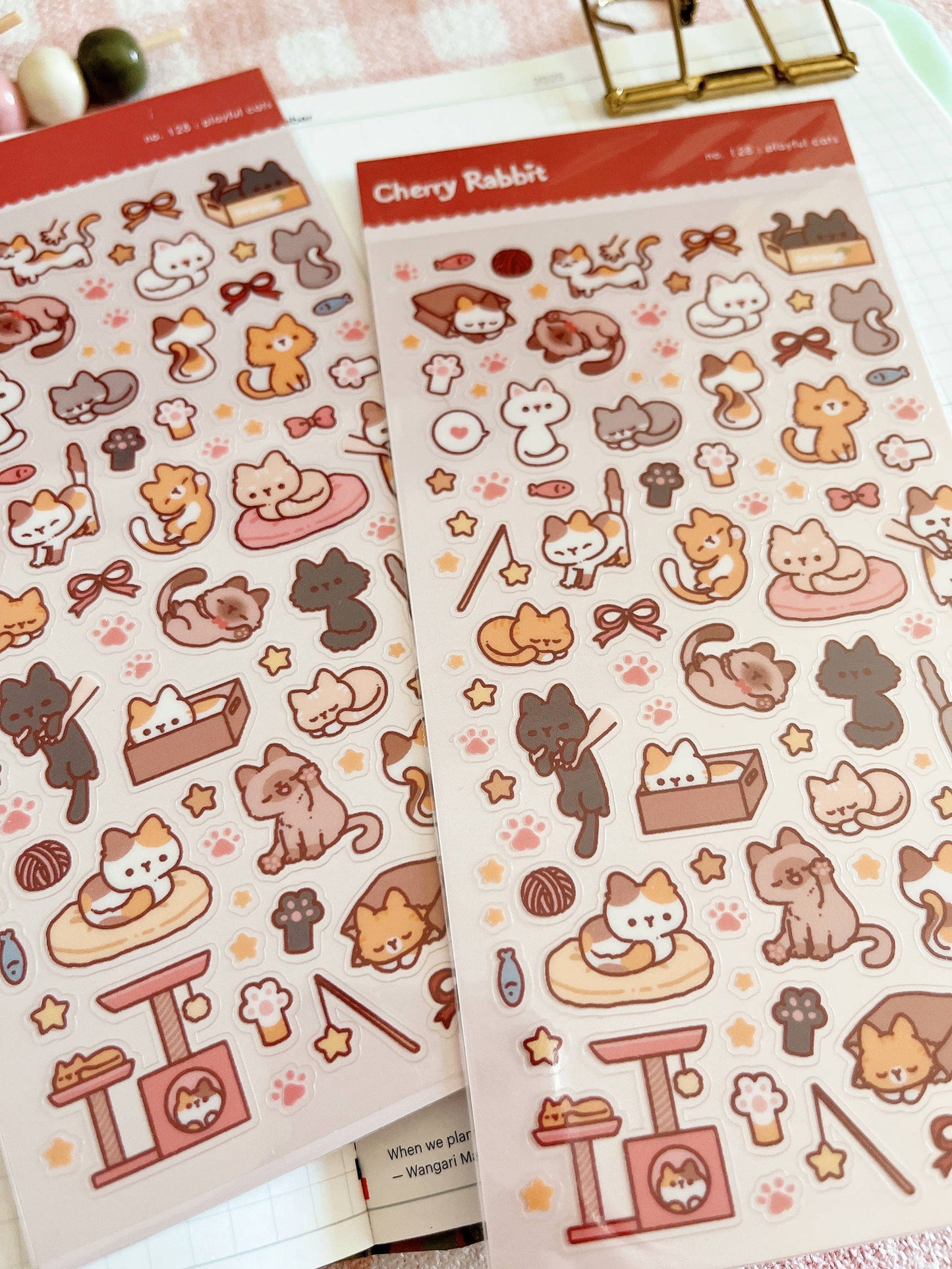 Playful Cats Sticker Sheet
