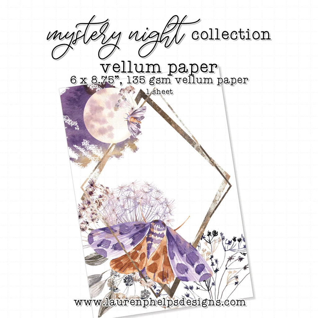 Mystery Night Frame Luxe Vellum Sheets