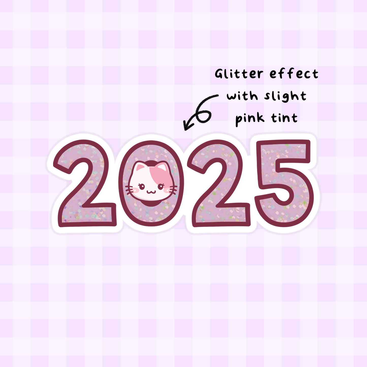 [PRE-ORDER] 2025 Premium Glitter or Holographic Die Cut Stickers