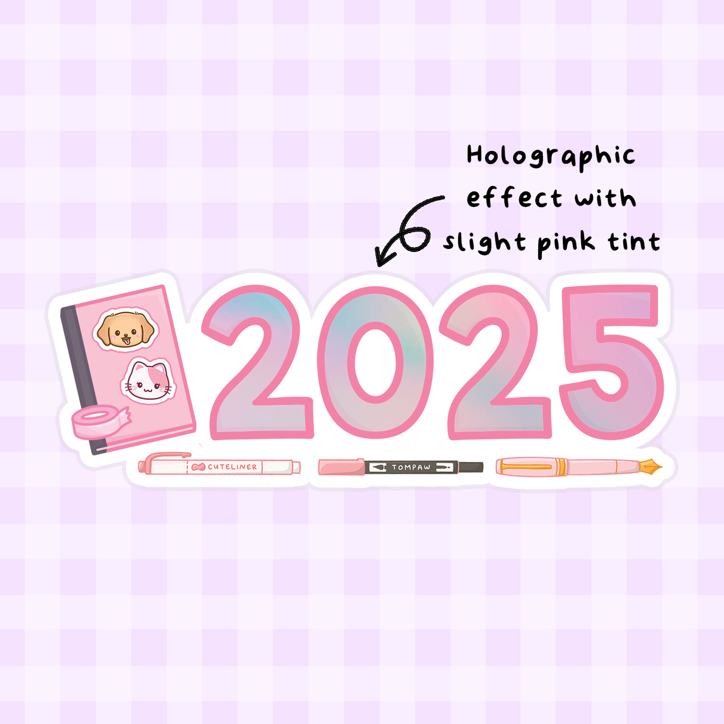 [PRE-ORDER] 2025 Premium Glitter or Holographic Die Cut Stickers