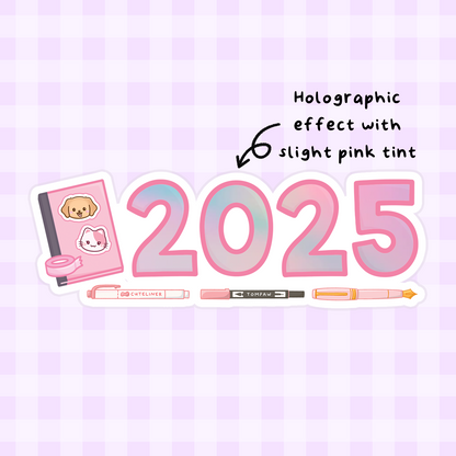 [PRE-ORDER] 2025 Premium Glitter or Holographic Die Cut Stickers