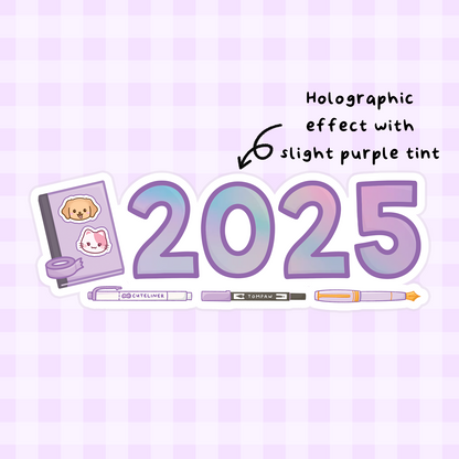 [PRE-ORDER] 2025 Premium Glitter or Holographic Die Cut Stickers