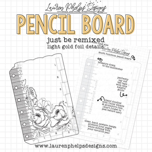 Just Be Gold Foil Pencil Board