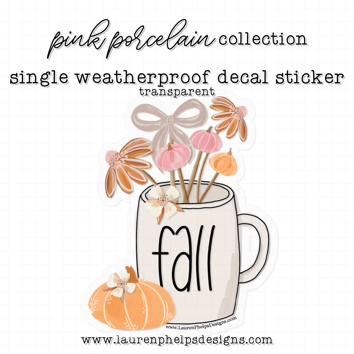 Pink Porcelain Luxe Sticker Decals