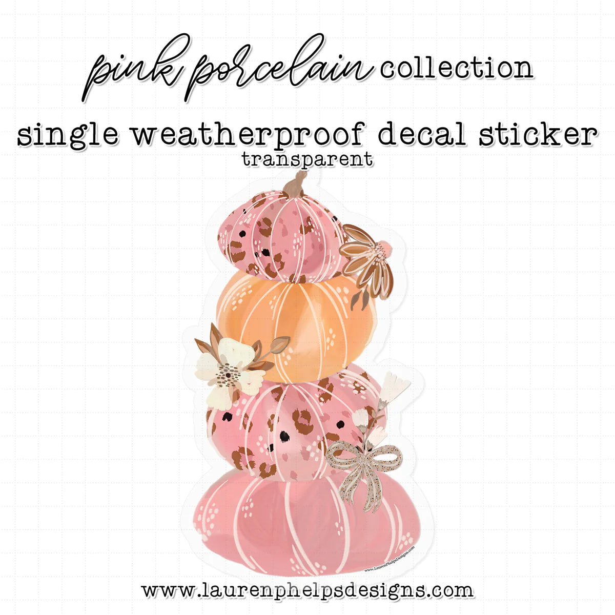 Pink Porcelain Luxe Sticker Decals
