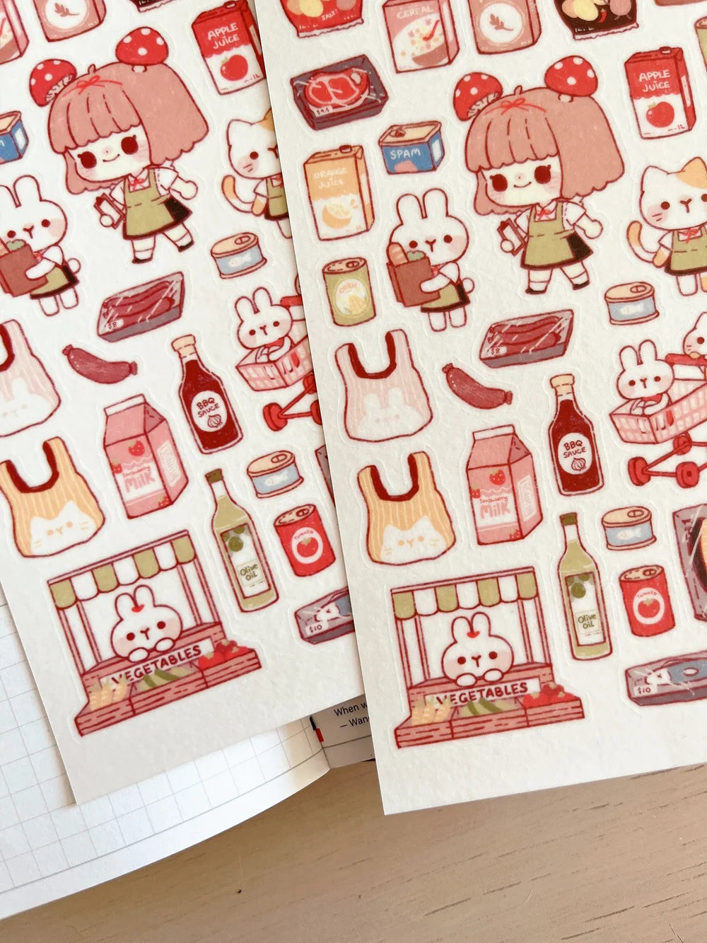 Store Material Sticker Grocery Store Sticker Sheet – Cute Stickers Only