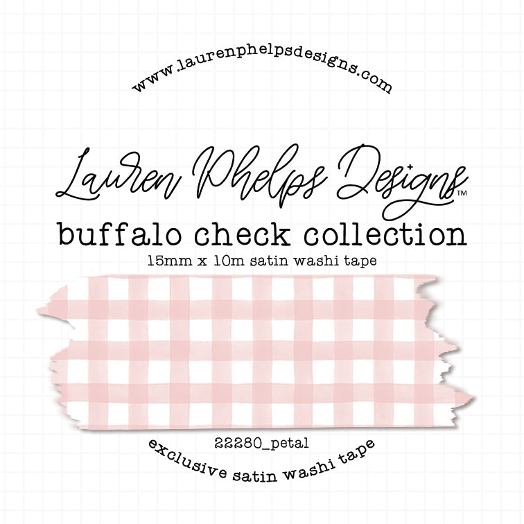 Buffalo Check Satin Washi Tapes 15mm