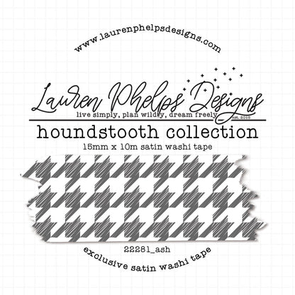 Houndstooth Collection Satin Washi Tapes 15mm