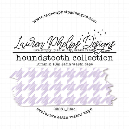 Houndstooth Collection Satin Washi Tapes 15mm