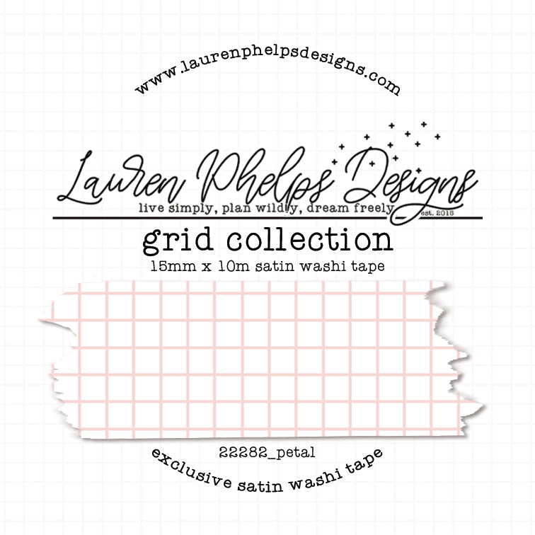 Grid Collection Satin Washi Tapes 15mm