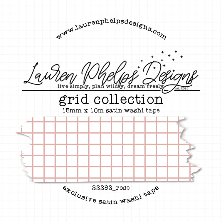 Grid Collection Satin Washi Tapes 15mm