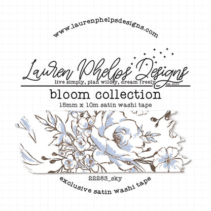 Bloom Collection Satin Washi Tapes 15mm