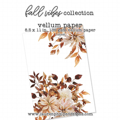 Fall Vibes Luxe Vellum Sheets