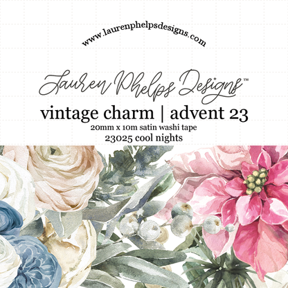 20mm Satin Washi - Vintage Charm Advent 2023 Extras